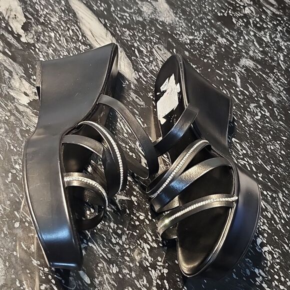 NEW CONTESSA ITALIAN LEATHER ITALIAN S OPEN-TOE DESIGN AND MULTIPLE STRAPS G1 - Picture 14 of 15